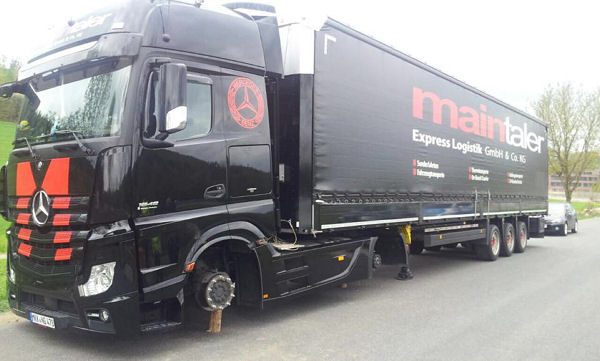 Maintaler Finderlohn für gestohlene Lkw Räder