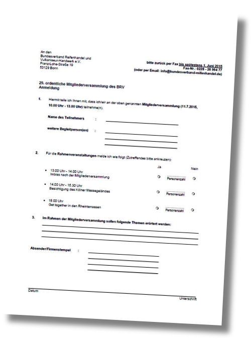 BRV Mitgliederversammlung