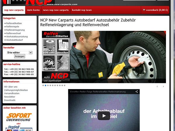 NCP New Carparts Webshop