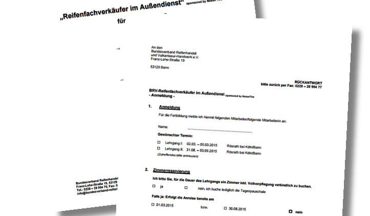 BRV Lehrgang Reifenverkäufer im Außendienst