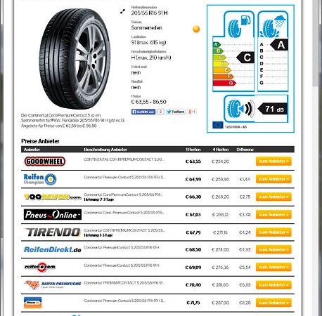 SpotOne Autoreifenfinder
