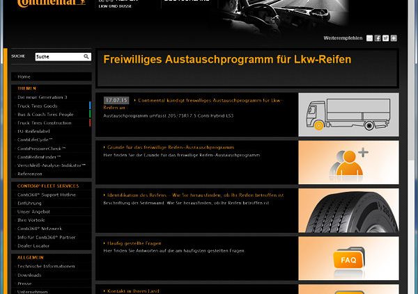 Conti Lkw Reifenrückruf