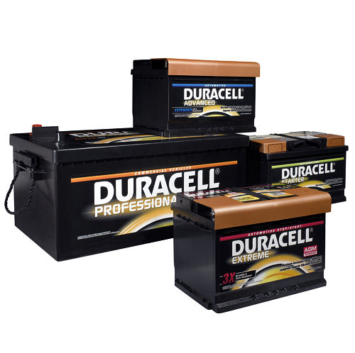 Duracell Starterbatterien für Werkstätten