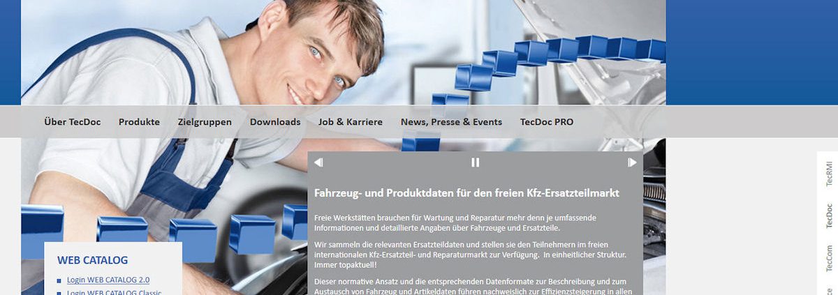 TecDoc Website tb