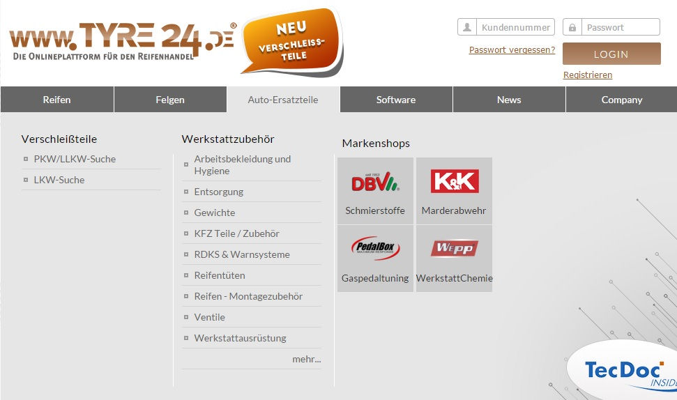 Verschleißteile neu bei Tyre24 2 tb