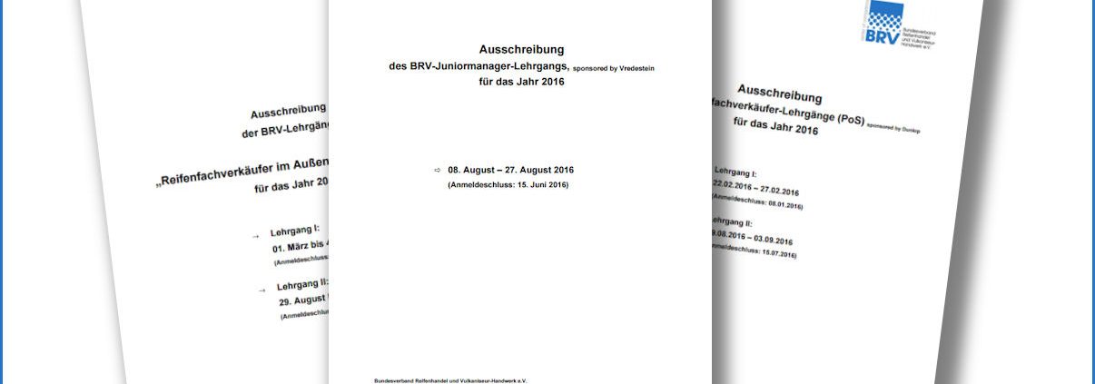 BRV Lehrgänge tb