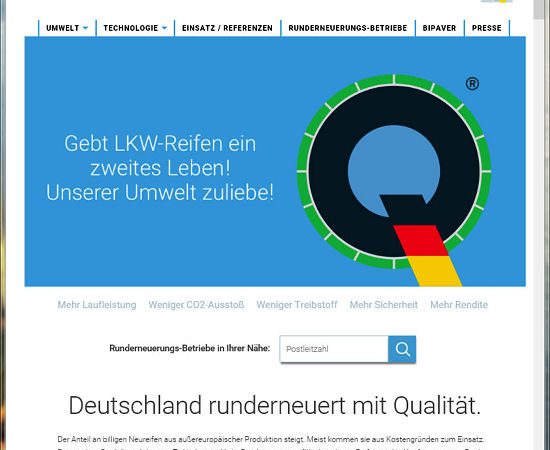BRV Runderneurungskampagnenwebsite