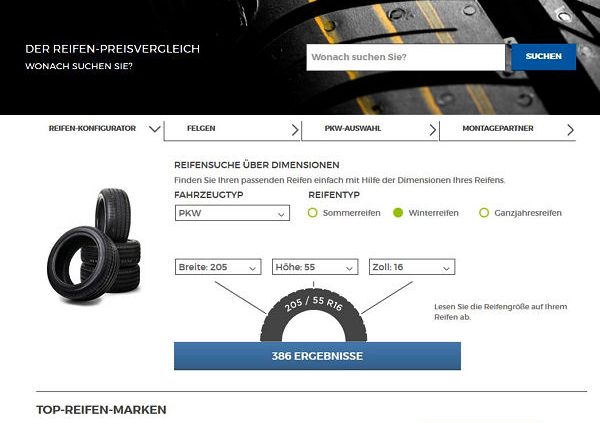 Delticom TyresNet Suchverbesserungen 9