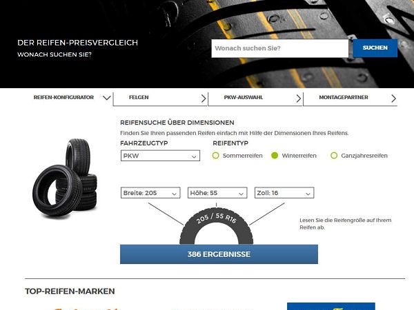 Delticom TyresNet Suchverbesserungen 9