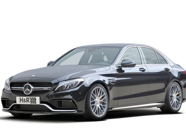 MB C63 AMG S Federn auf weiss tb