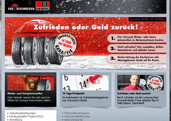 Uniroyal Zufriedenheitsgarantie