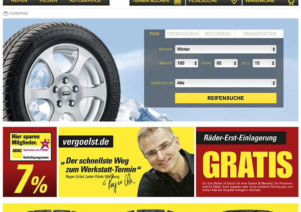 Vergölst Website Relaunch