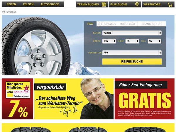 Vergölst Website Relaunch