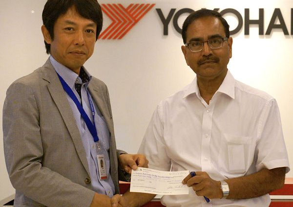 Yokohama Spende für Nepal Erdbebenopfer