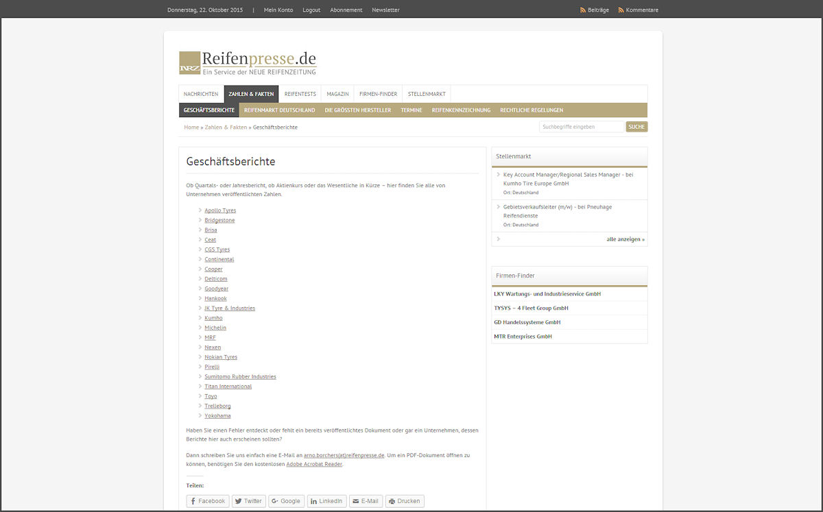 Geschäftsberichte tb