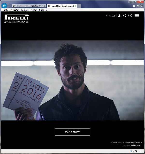 Pirelli Kalender Gewinnspiel