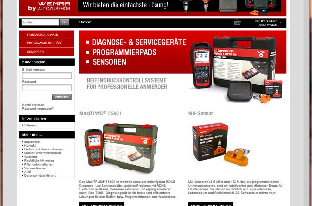 Wemar Autozubehör RDKS Shop