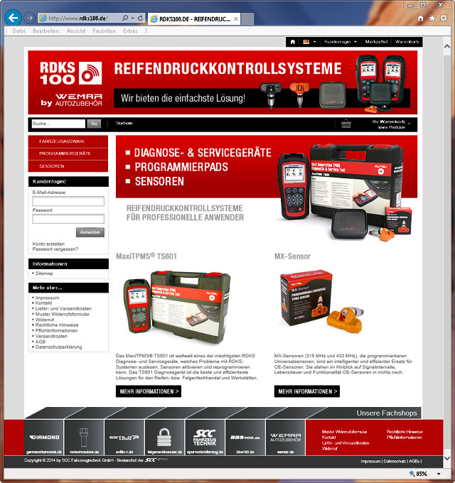 Wemar Autozubehör RDKS Shop