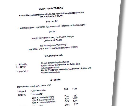 Landesinnung Bayern Tarifverträge