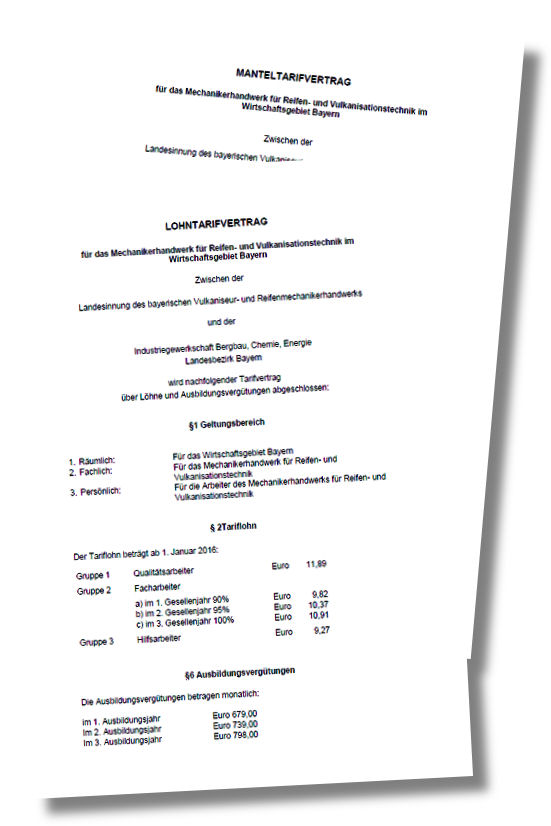 Landesinnung Bayern Tarifverträge