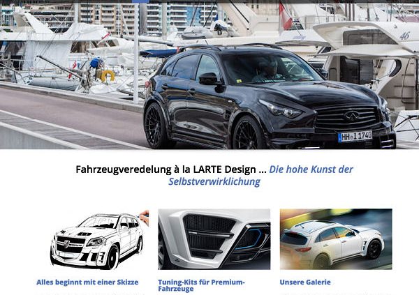 Larte Design deutsche Webseiten