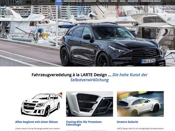 Larte Design deutsche Webseiten