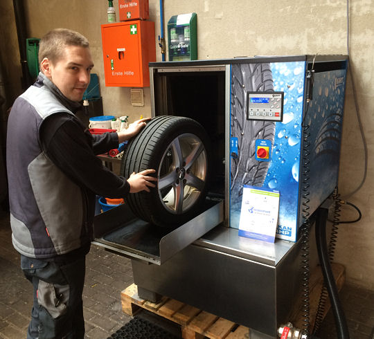 Auswuchtwelt Kart Radwaschmaschine Wulkan