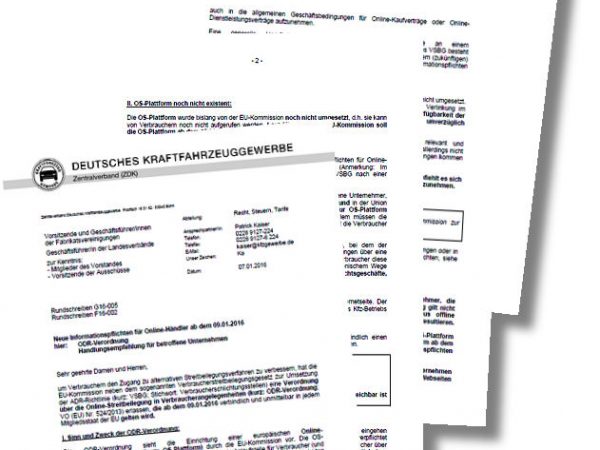 BRV ODR Verordnung