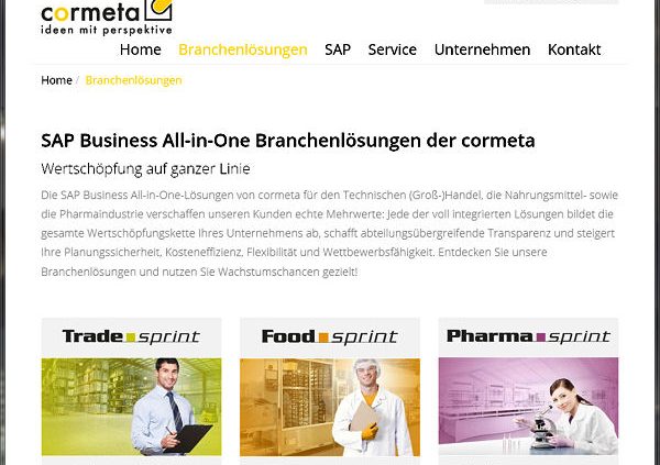 Cormeta Website Relaunch