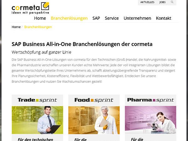 Cormeta Website Relaunch