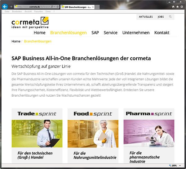 Cormeta Website Relaunch