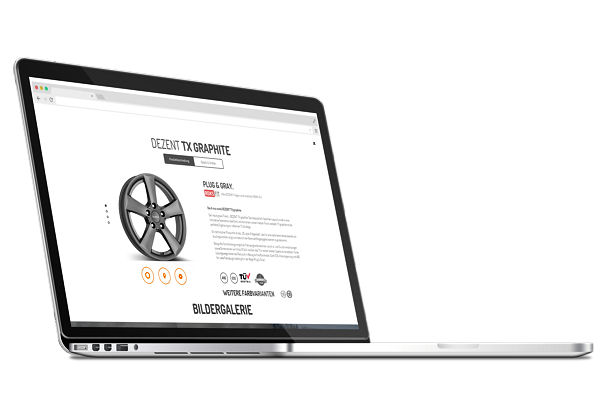Dezent überarbeitete Homepage