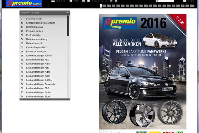 Premio Tuningkatalog 2016 online