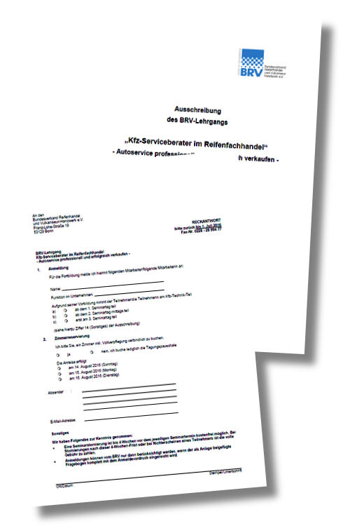 BRV Lehrgang Kfz Serviceberater
