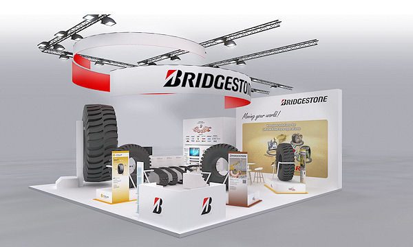 Bridgestone Stand auf der Bauma 2016 tb