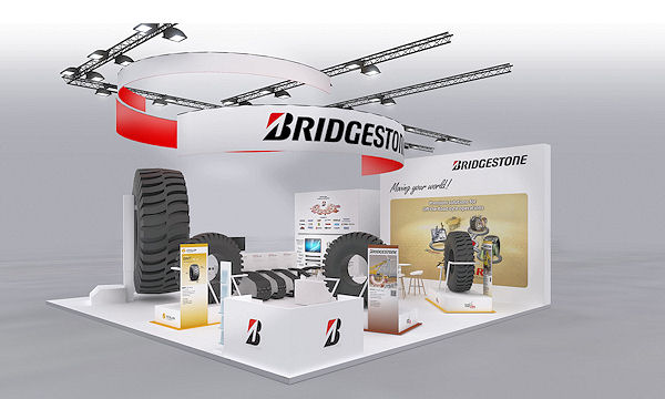 Bridgestone Stand auf der Bauma 2016 tb