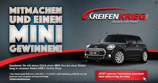 Gewinnspiel Reifen Krieg tb