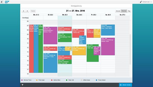 Cormeta Tradesprint Montageplanung