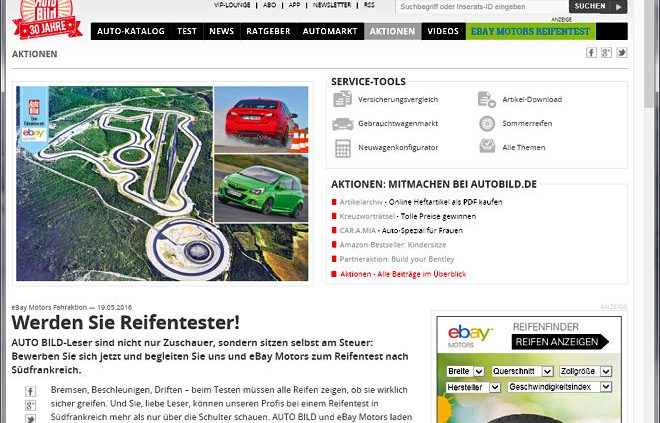 AutoBild Ebay Gewinnspiel