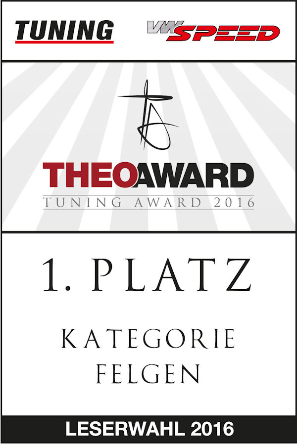 BBS Theo Award 2016 Platz eins Felgen