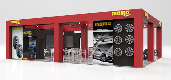 Momo Tires Messestand klein
