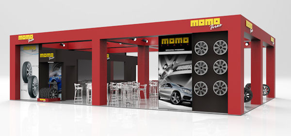 Momo Tires Messestand klein
