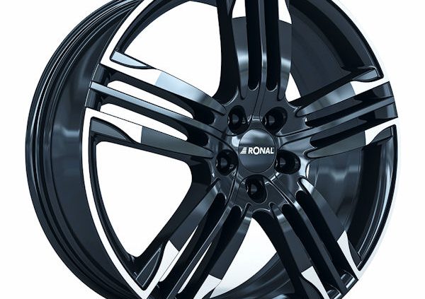 RONAL R58 jetblack white rim