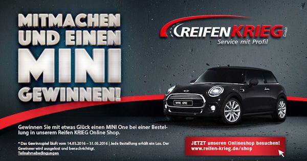 Reifen Krieg Gewinnspiel tb