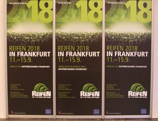 Messe Essen Reifen 2018 Werbetrommel