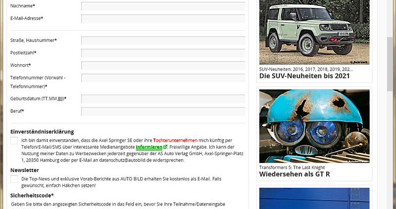 AutoBild Conti Lesertest
