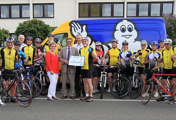 Michelin Radklub Bad Kreuznach erradelt Spende