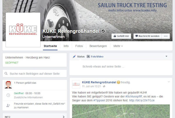 Screenshot Kueke facebook klein