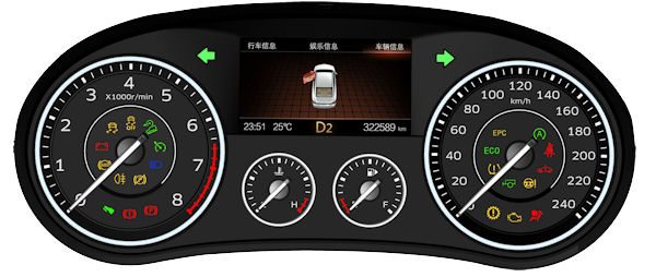 Continental borgward display klein