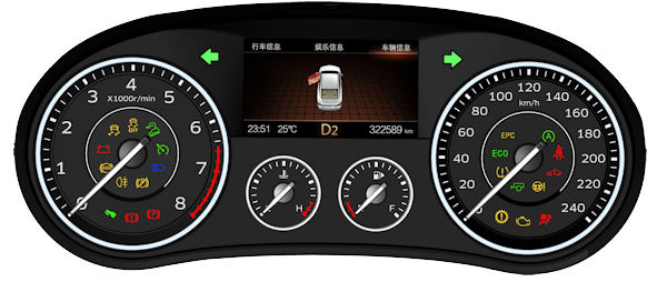 Continental borgward display klein